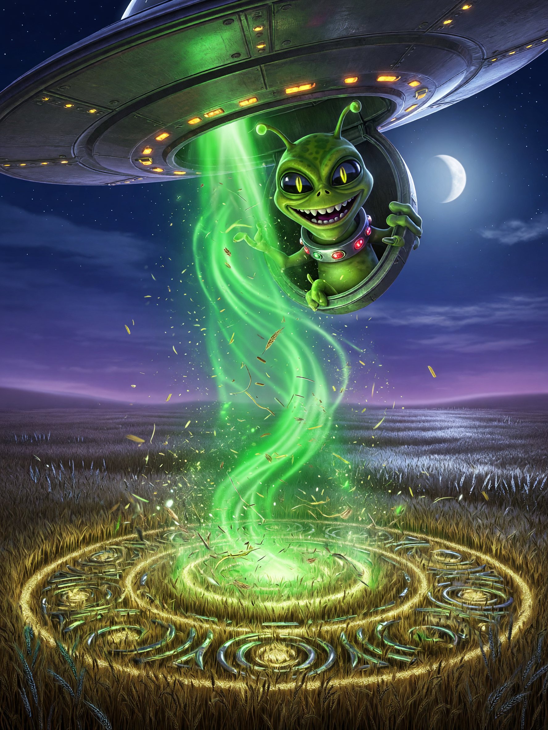 Crop Circle Beam-Up